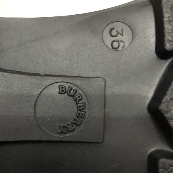 BURBERRY BROWN CHECK RUBBER RAIN BOOTS WOMENS SIZE 36 - Picture 6 of 14